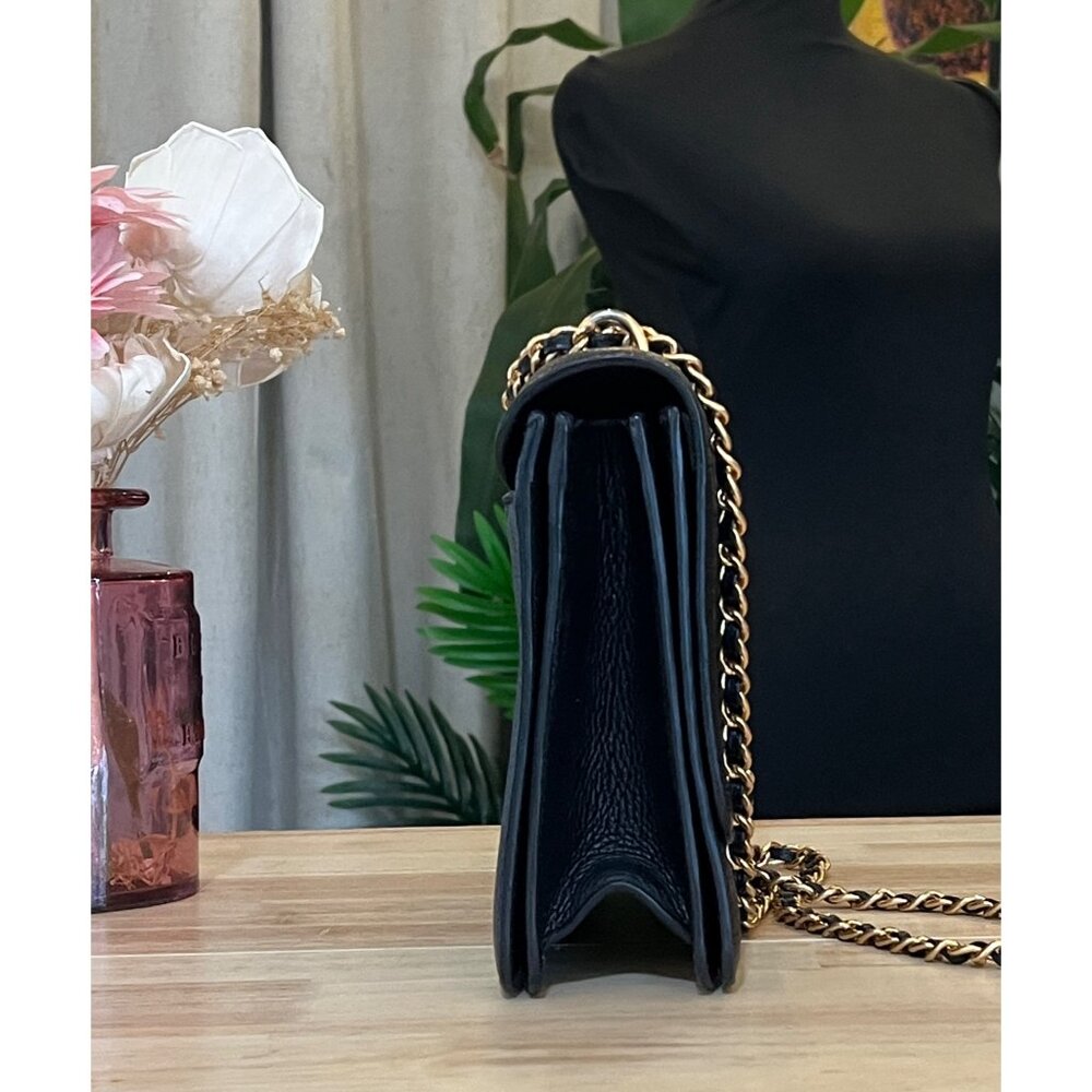 โบโบ AUTHENTIC TORY BURCH BLACK BRITTEN HANDBAG โบโบ - Picture 4 of 13